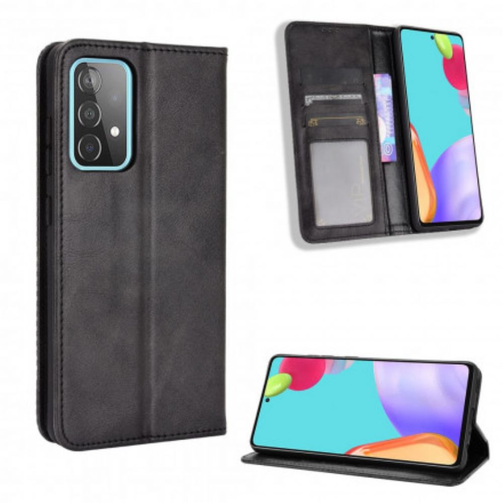 Bescherming Hoesje voor Samsung Galaxy A52 4G / A52 5G / A52s 5G Folio-hoesje Vintage Gestileerd Leereffect