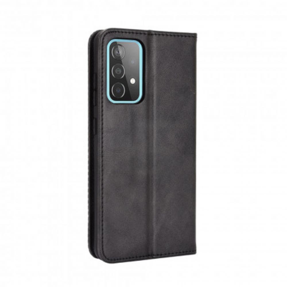 Bescherming Hoesje voor Samsung Galaxy A52 4G / A52 5G / A52s 5G Folio-hoesje Vintage Gestileerd Leereffect