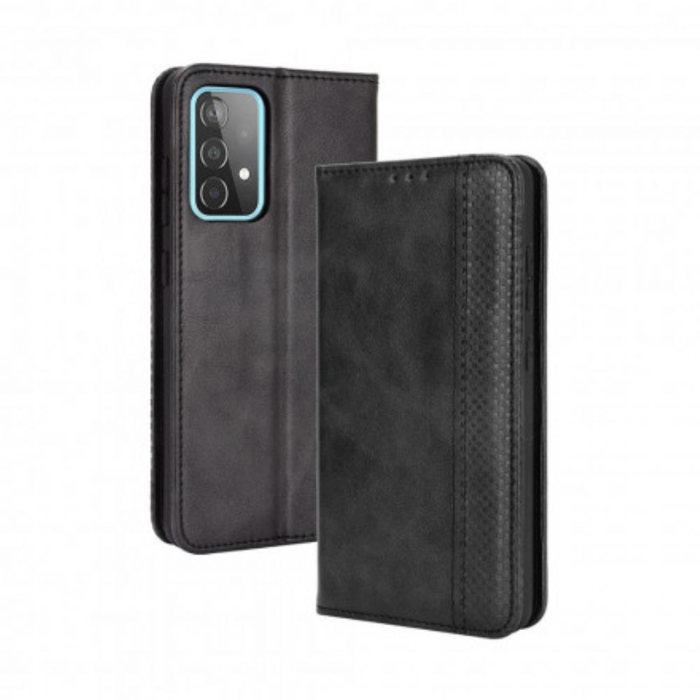 Bescherming Hoesje voor Samsung Galaxy A52 4G / A52 5G / A52s 5G Folio-hoesje Vintage Gestileerd Leereffect