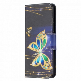 Flip Case voor Samsung Galaxy A52 4G / A52 5G / A52s 5G Gouden Vlinders