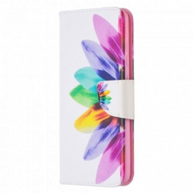 Folio-hoesje voor Samsung Galaxy A52 4G / A52 5G / A52s 5G Aquarel Bloem