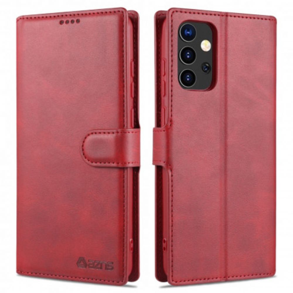 Folio-hoesje voor Samsung Galaxy A52 4G / A52 5G / A52s 5G Azns Retro