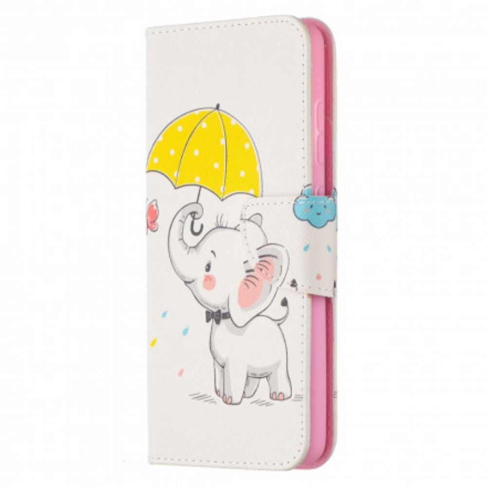 Folio-hoesje voor Samsung Galaxy A52 4G / A52 5G / A52s 5G Babyolifant