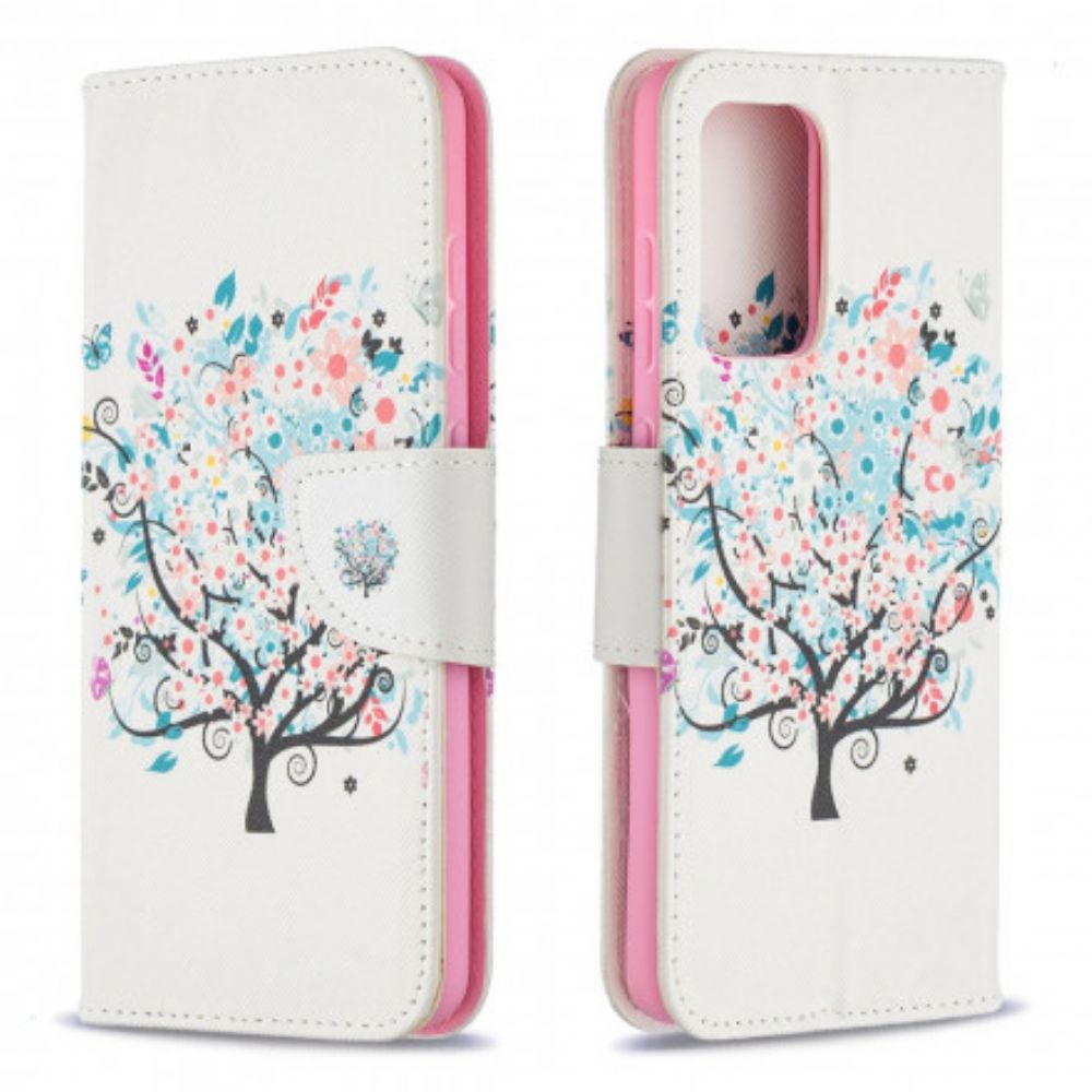 Folio-hoesje voor Samsung Galaxy A52 4G / A52 5G / A52s 5G Bloemrijke Boom