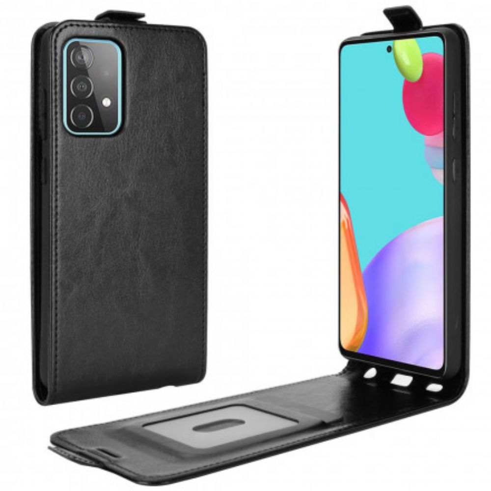 Folio-hoesje voor Samsung Galaxy A52 4G / A52 5G / A52s 5G Flip Case Leren Effect Verticale Klep