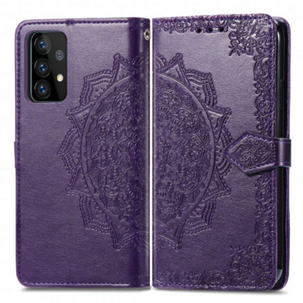 Folio-hoesje voor Samsung Galaxy A52 4G / A52 5G / A52s 5G Mandala Van Middelbare Leeftijd