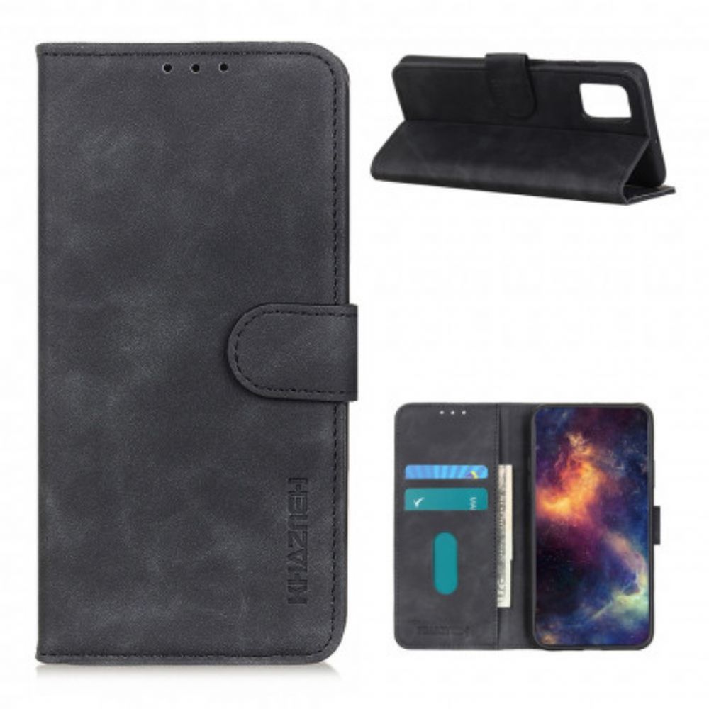 Folio-hoesje voor Samsung Galaxy A52 4G / A52 5G / A52s 5G Vintage Leereffect Khazneh