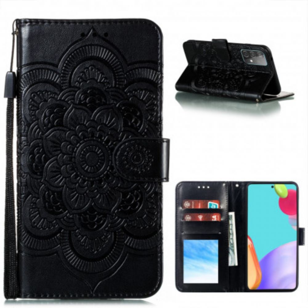 Folio-hoesje voor Samsung Galaxy A52 4G / A52 5G / A52s 5G Volledige Mandala