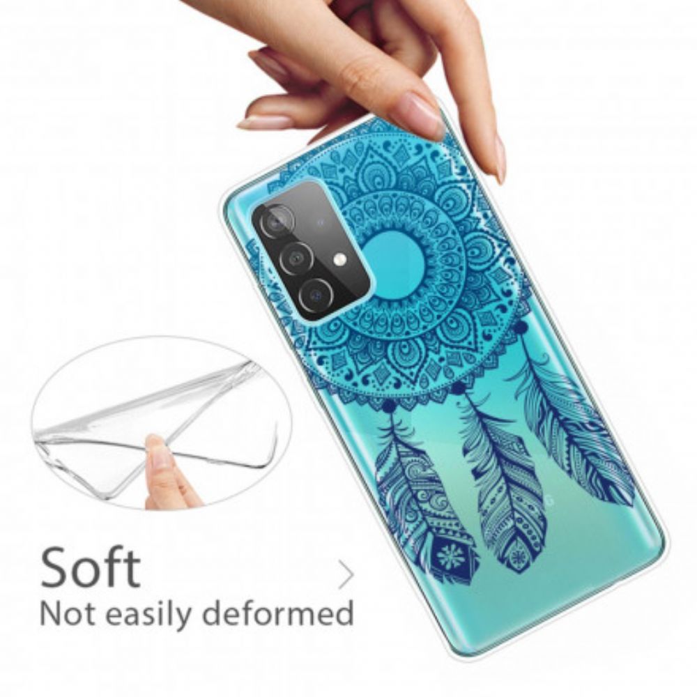 Hoesje voor Samsung Galaxy A52 4G / A52 5G / A52s 5G Enkele Bloemenmandala