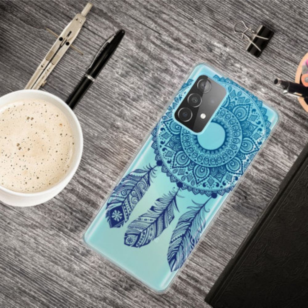 Hoesje voor Samsung Galaxy A52 4G / A52 5G / A52s 5G Enkele Bloemenmandala