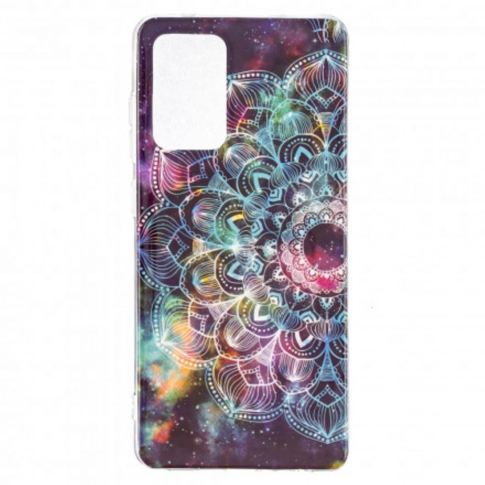 Hoesje voor Samsung Galaxy A52 4G / A52 5G / A52s 5G Fluorescerende Kleurrijke Mandala