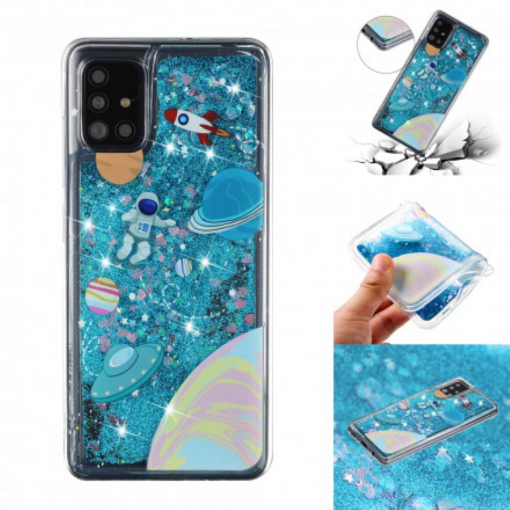 Hoesje voor Samsung Galaxy A52 4G / A52 5G / A52s 5G Glitterruimte