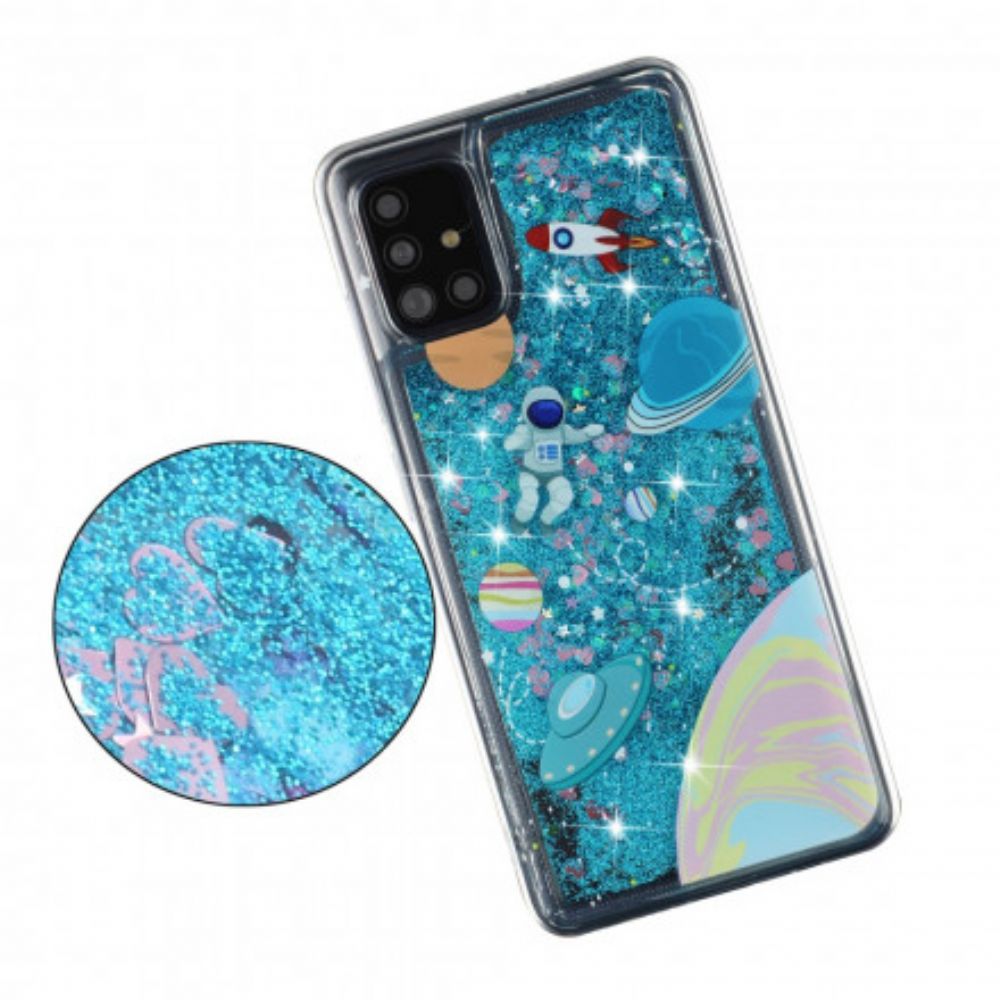 Hoesje voor Samsung Galaxy A52 4G / A52 5G / A52s 5G Glitterruimte