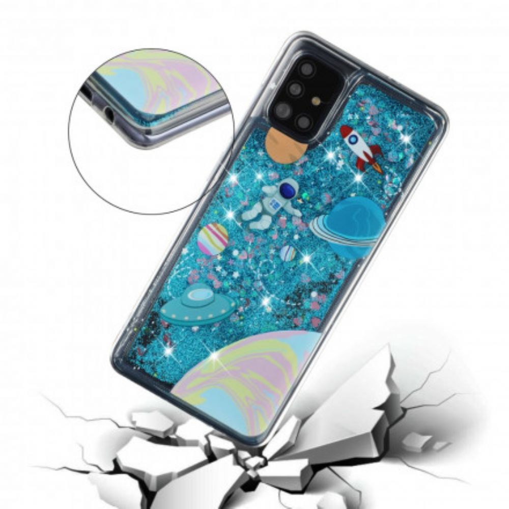 Hoesje voor Samsung Galaxy A52 4G / A52 5G / A52s 5G Glitterruimte