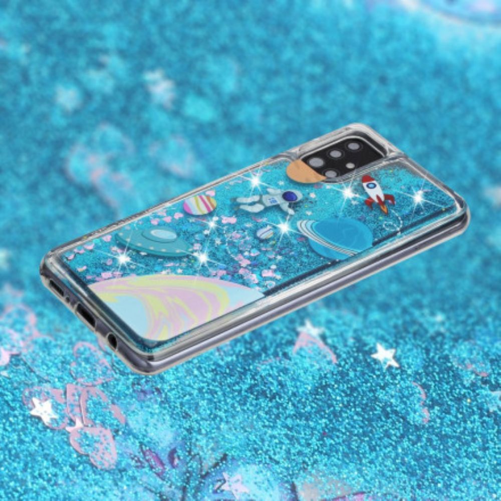 Hoesje voor Samsung Galaxy A52 4G / A52 5G / A52s 5G Glitterruimte