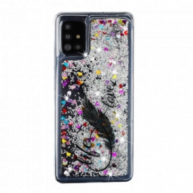 Hoesje voor Samsung Galaxy A52 4G / A52 5G / A52s 5G Leven En Liefde Glitter