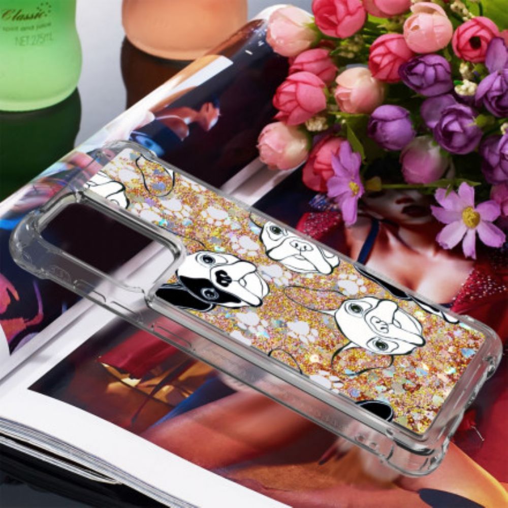 Hoesje voor Samsung Galaxy A52 4G / A52 5G / A52s 5G Meneer Glitterhond