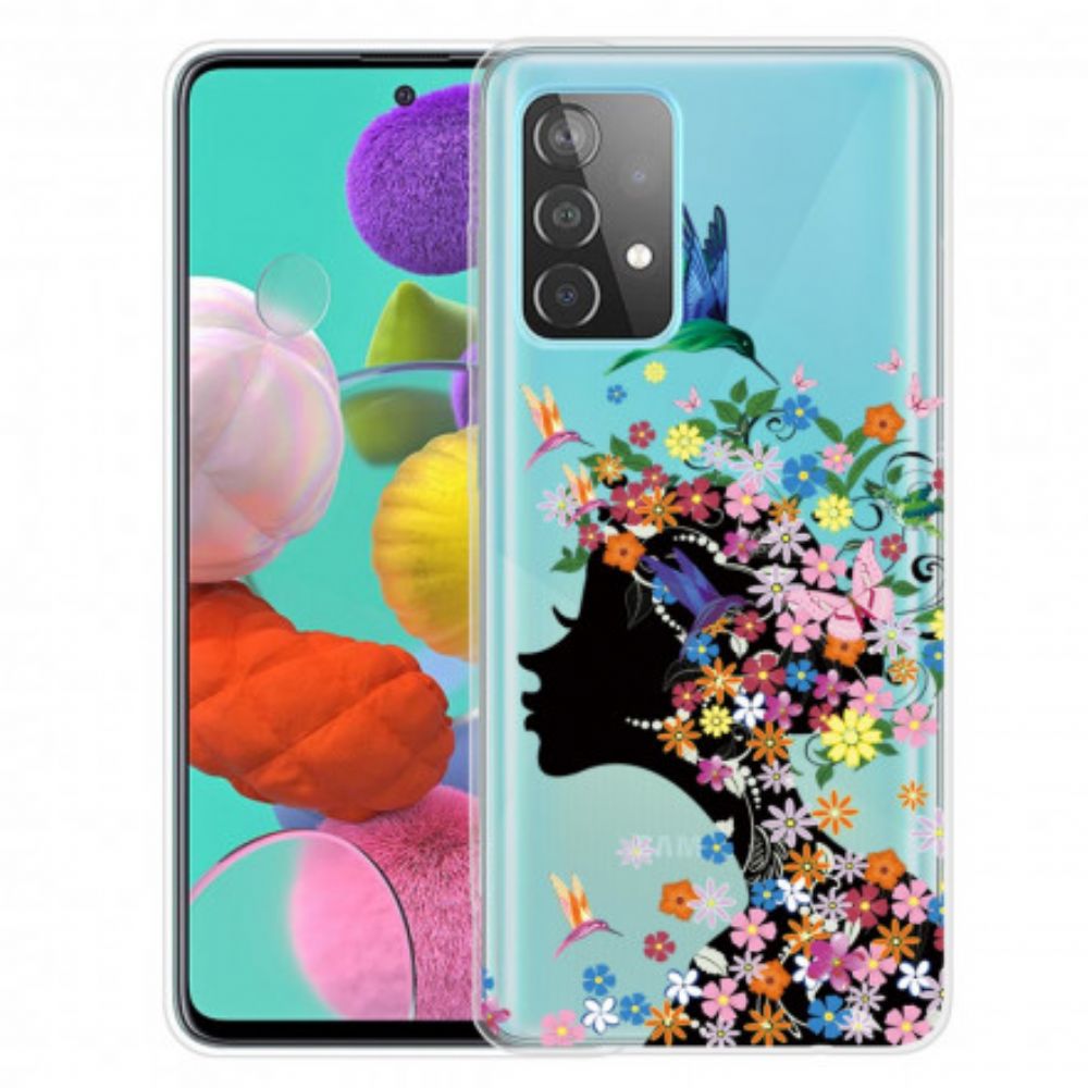 Hoesje voor Samsung Galaxy A52 4G / A52 5G / A52s 5G Mooie Bloemhoofd