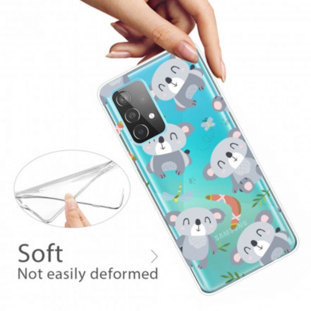 Hoesje voor Samsung Galaxy A52 4G / A52 5G / A52s 5G Schattige Koala's