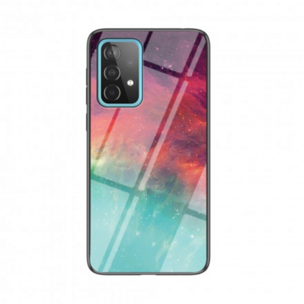 Hoesje voor Samsung Galaxy A52 4G / A52 5G / A52s 5G Schoonheid Gehard Glas