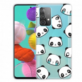 Hoesje voor Samsung Galaxy A52 4G / A52 5G / A52s 5G Sentimentele Panda's