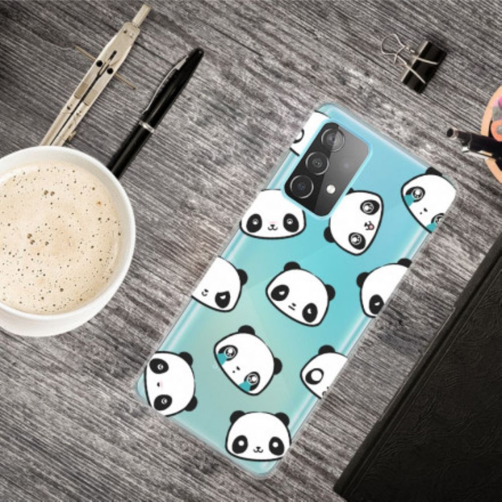 Hoesje voor Samsung Galaxy A52 4G / A52 5G / A52s 5G Sentimentele Panda's