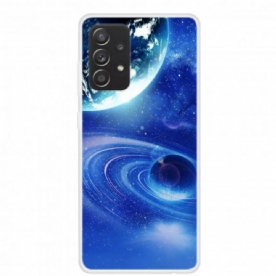 Hoesje voor Samsung Galaxy A52 4G / A52 5G / A52s 5G Siliconen Planeten