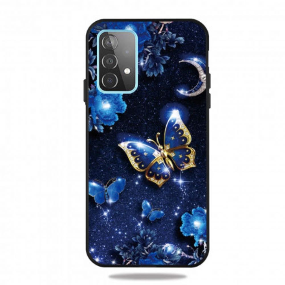 Hoesje voor Samsung Galaxy A52 4G / A52 5G / A52s 5G Vlinder 's Nachts