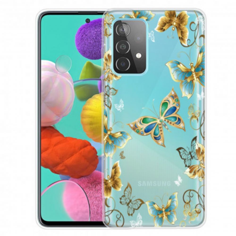 Hoesje voor Samsung Galaxy A52 4G / A52 5G / A52s 5G Vlinders Ontwerp