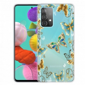 Hoesje voor Samsung Galaxy A52 4G / A52 5G / A52s 5G Vlinders Ontwerp