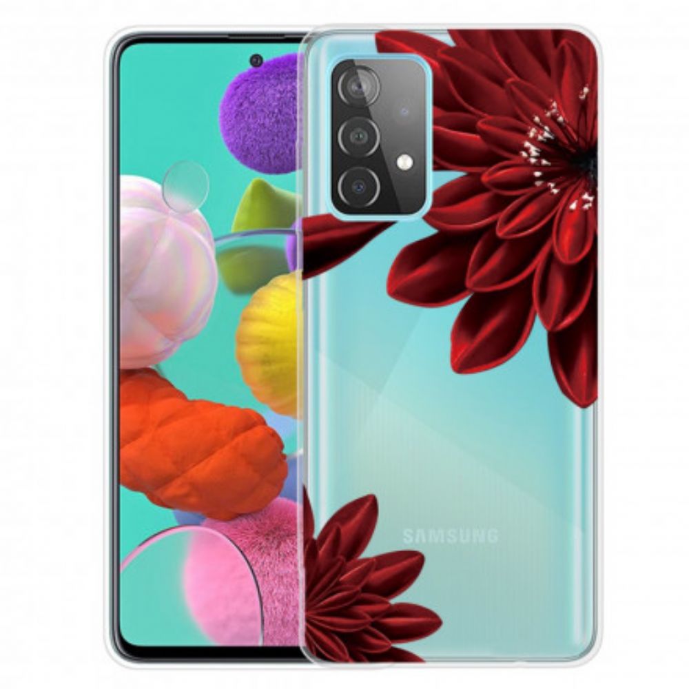 Hoesje voor Samsung Galaxy A52 4G / A52 5G / A52s 5G Wilde Bloemen