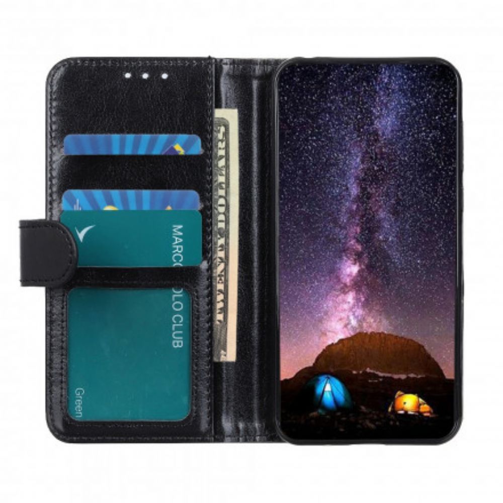 Leren Hoesje voor Samsung Galaxy A52 4G / A52 5G / A52s 5G Glanzend Kunstleer