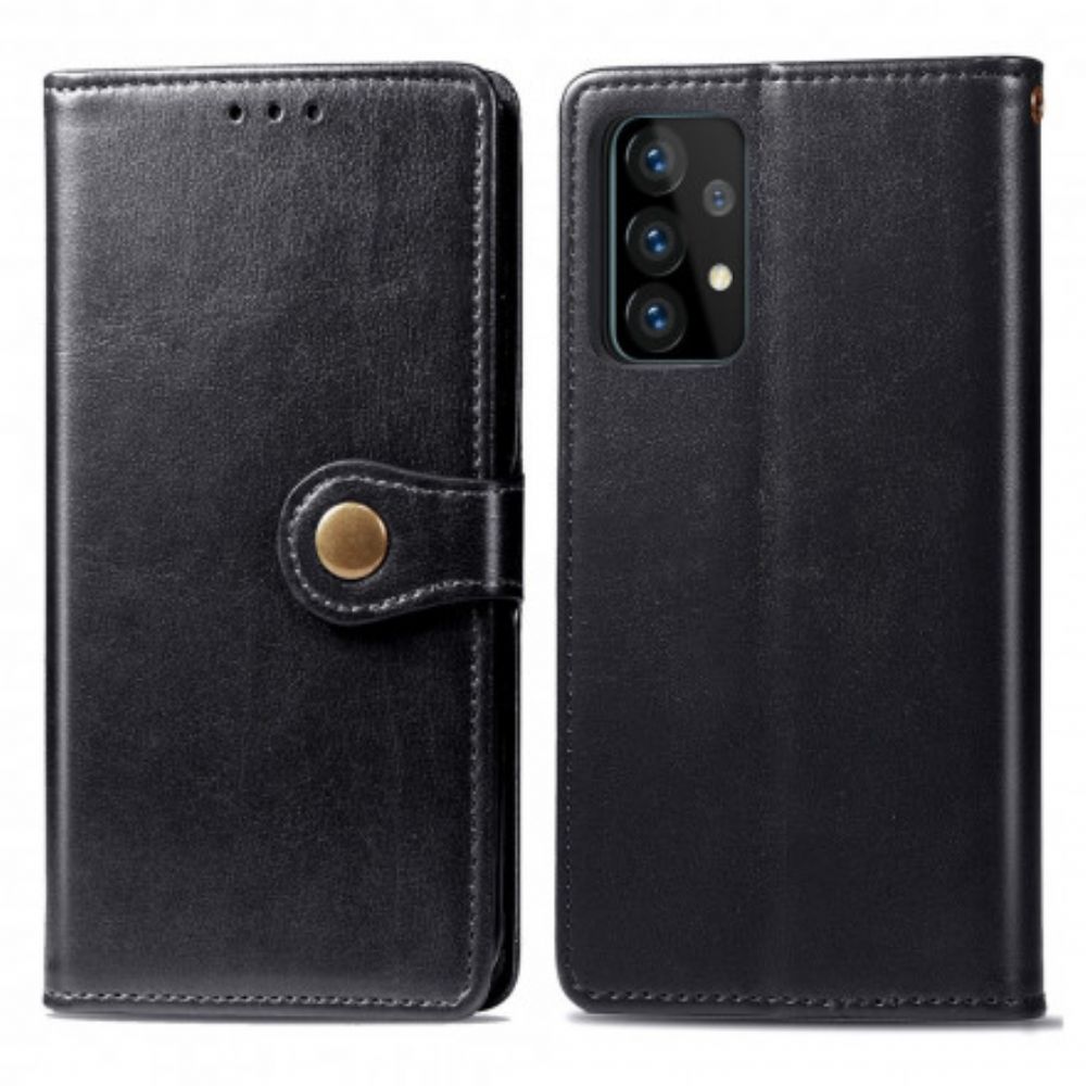 Leren Hoesje voor Samsung Galaxy A52 4G / A52 5G / A52s 5G Kunstleer En Vintage Sluiting