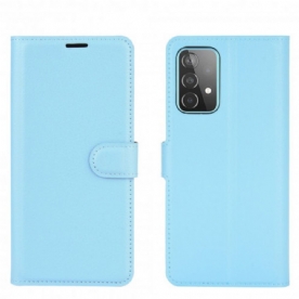 Leren Hoesje voor Samsung Galaxy A52 4G / A52 5G / A52s 5G Lychee Klassiek