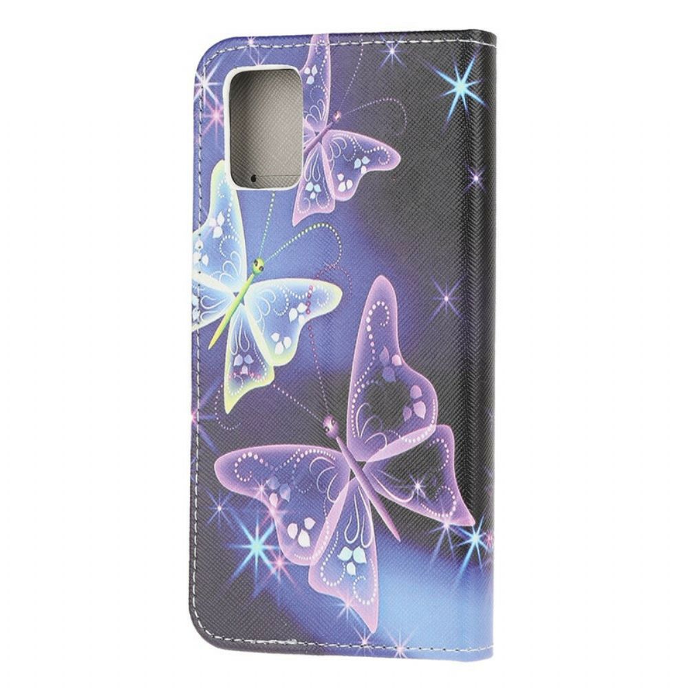 Leren Hoesje voor Samsung Galaxy A52 4G / A52 5G / A52s 5G Neonvlinders