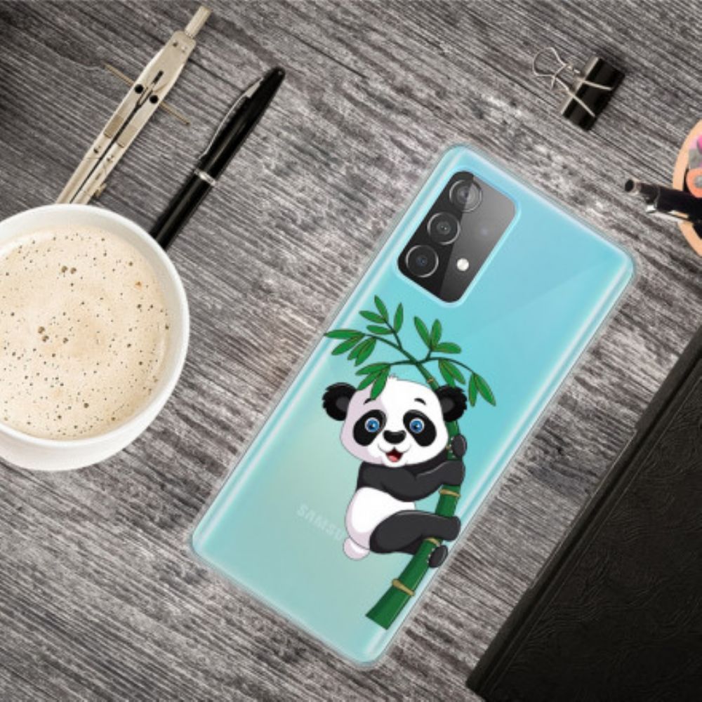 Telefoonhoesje voor Samsung Galaxy A52 4G / A52 5G / A52s 5G Panda Op Bamboe