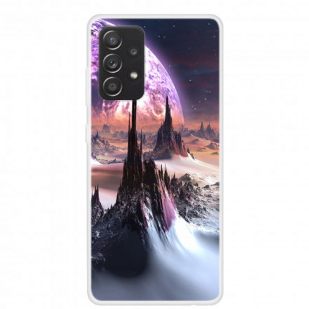 Telefoonhoesje voor Samsung Galaxy A52 4G / A52 5G / A52s 5G Planet Dreams Siliconen