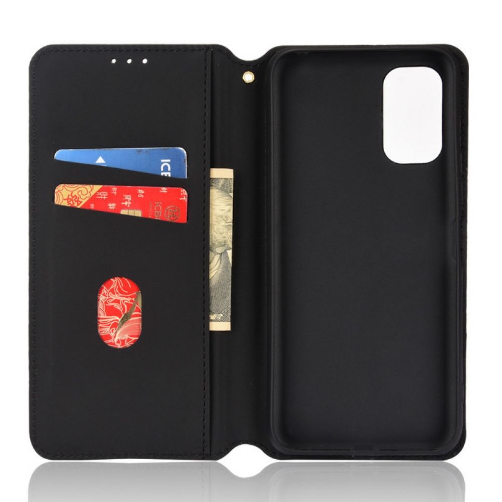 Bescherming Hoesje voor Xiaomi Redmi 10 Folio-hoesje Diamant Leder Effect