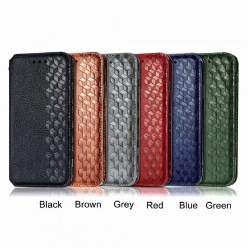 Bescherming Hoesje voor Xiaomi Redmi 10 Folio-hoesje Diamant Textuur Leereffect