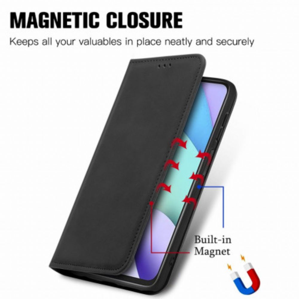 Bescherming Hoesje voor Xiaomi Redmi 10 Folio-hoesje Skin-touch