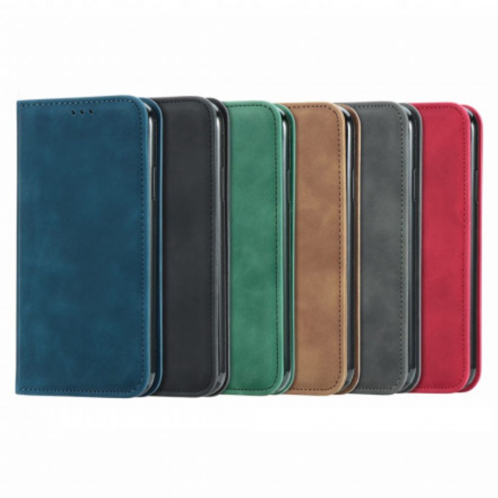 Bescherming Hoesje voor Xiaomi Redmi 10 Folio-hoesje Skin-touch