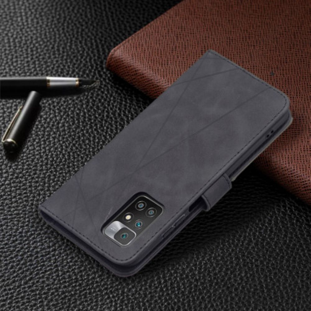 Flip Case voor Xiaomi Redmi 10 Driehoek Binfen Kleur