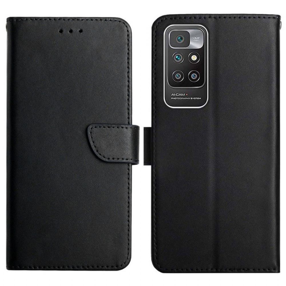 Flip Case voor Xiaomi Redmi 10 Echt Nappaleer