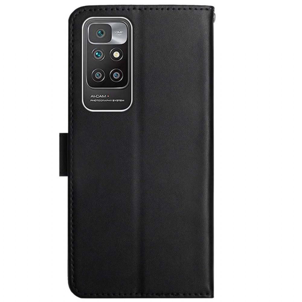 Flip Case voor Xiaomi Redmi 10 Echt Nappaleer