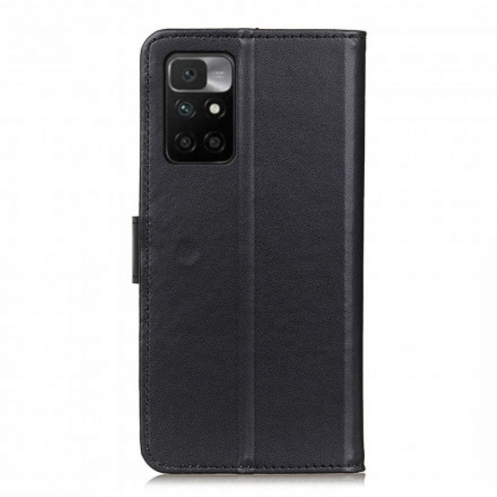 Flip Case voor Xiaomi Redmi 10 Eenvoudig Kunstleer