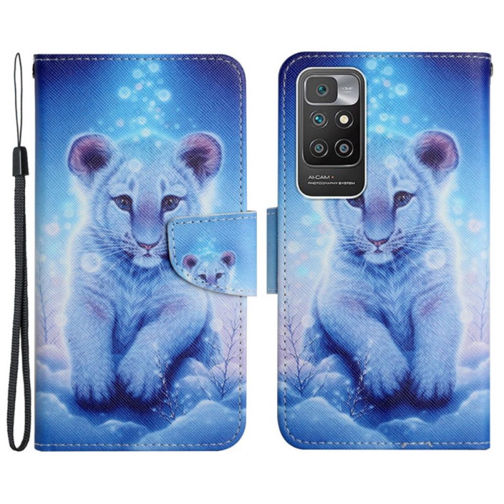 Flip Case voor Xiaomi Redmi 10 Sneeuwtijger