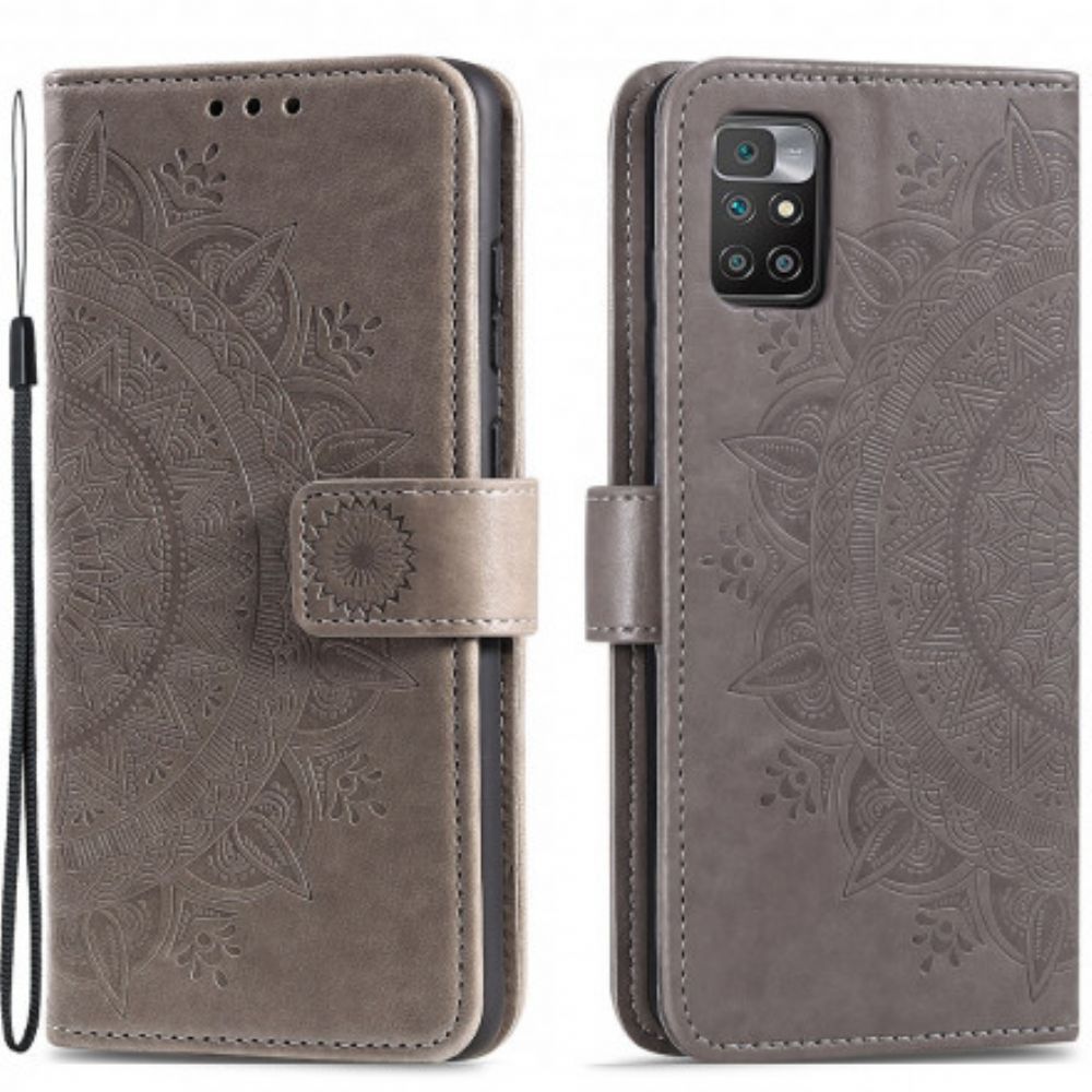 Flip Case voor Xiaomi Redmi 10 Zonnemandala