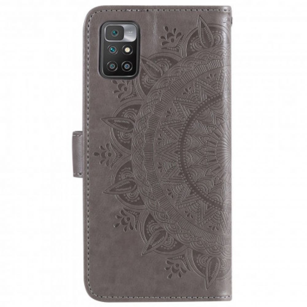 Flip Case voor Xiaomi Redmi 10 Zonnemandala