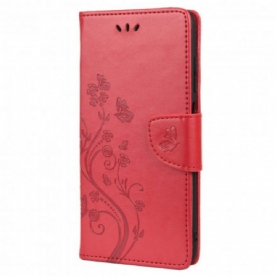 Folio-hoesje voor Xiaomi Redmi 10 Aziatische Vlinders En Bloemen