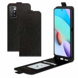 Folio-hoesje voor Xiaomi Redmi 10 Flip Case Verticaal Leereffect Met Flap